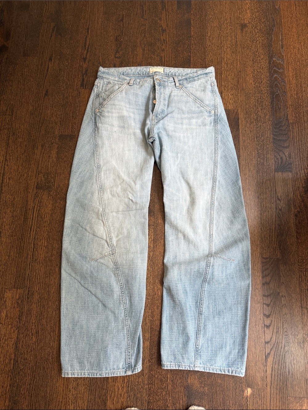 Free People denim -Twisted bow jean.